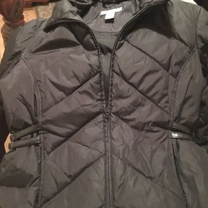 Alfani black winter jackets small belts on each side